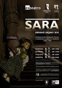 Plagát na Krvavé dejiny XIV. - SARA počas festivalu EĽRO 2016